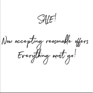 Sale, all items must go!